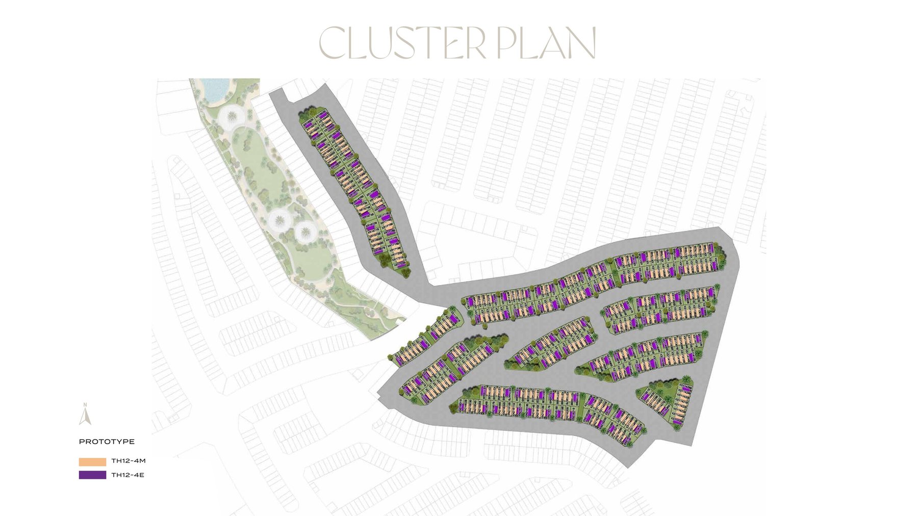Violet 4 cluster plan, DAMAC Hills 2