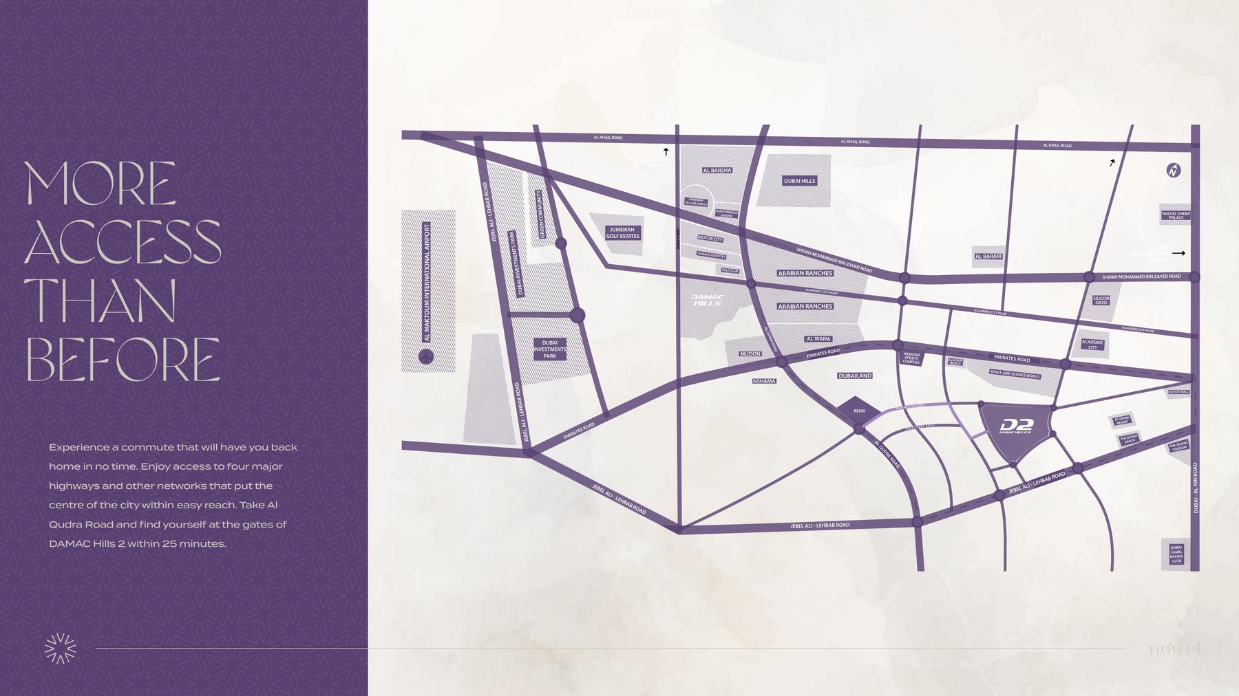Violet 4, DAMAC Hills 2 location map