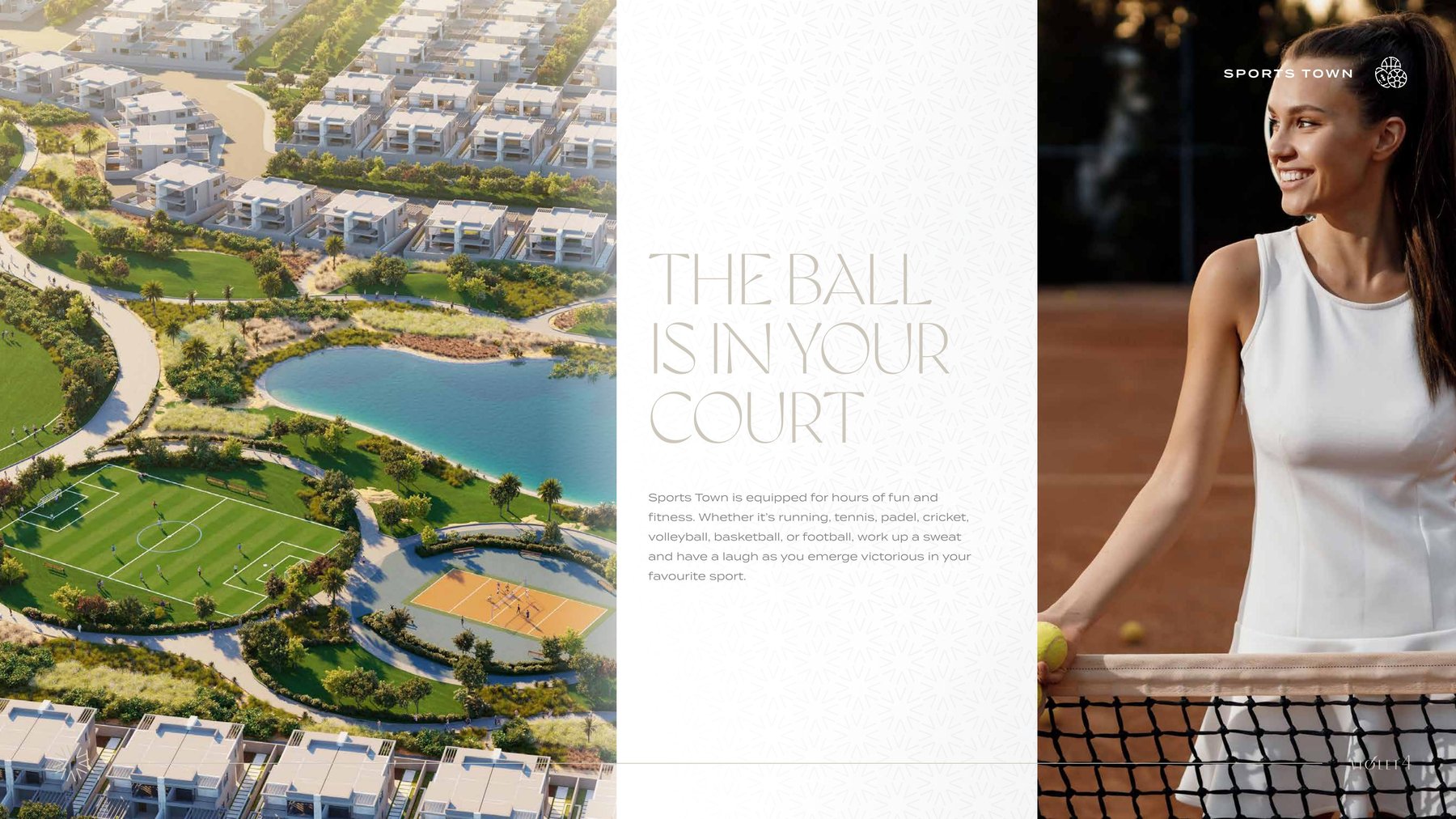Violet 4 Sports Town aerial, DAMAC Hills 2
