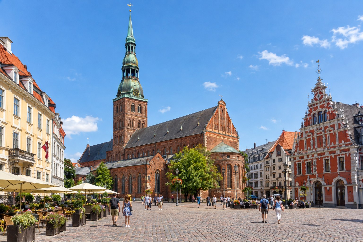 Riga Dome Cathedral square in the Old Town